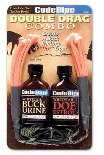 Code Blue OA1074 Double Drag Combo Buck Lure Doe In Estrous Urine 2 oz